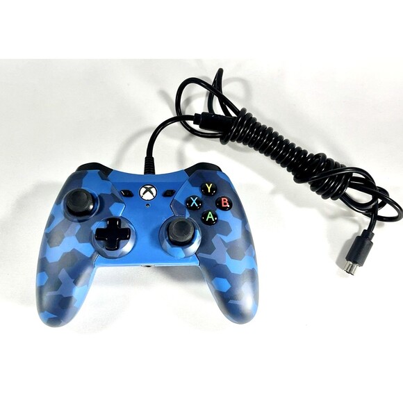 PowerA Xbox One Midnight Blue Camo 1503455-01 Wired Controller Tested - Picture 2 of 8